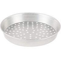 American Metalcraft PT90092 9" x 2" Perforated Tin-Plated Steel Pizza Pan