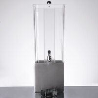 Cal-Mil 3324-3-55 Econo 3 Gallon Beverage Dispenser with Stainless Steel Base and Ice Chamber - 7 1/2" x 9 1/2" x 23 1/2"