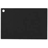 Cal-Mil 3337-1218-13 18" x 12" x 1/2" Black Resin Grooved Cutting Board