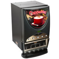 Bunn 38100.0003 iMIX-5S+ BLK Powdered Cappuccino Dispenser with 5 Hoppers - 120V