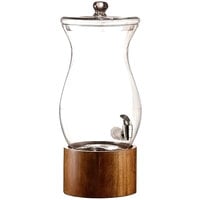 American Atelier Madera 1.5 Gallon Glass Beverage Dispenser with Wood Base by Jay Companies