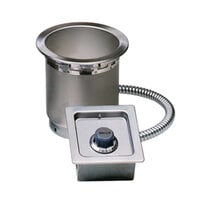 Wells 5P-SS4TUCI-120 4 Qt. Round Insulated Drop In Soup Well with Cord - Top Mount, Thermostatic Control, 120V