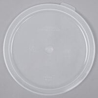 Cambro 6 and 8 Qt. Translucent Round Polypropylene Food Storage Container Lid