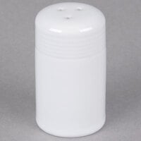 Tuxton BWI-0301 2 oz. White China Pepper Shaker - 12/Case