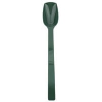Thunder Group 10" Green Polycarbonate .75 oz. Solid Salad Bar / Buffet Spoon