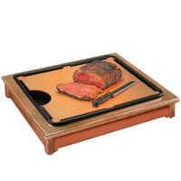 Cal-Mil 810-53 Cut-Mate Carving Station Kit with Light Wood Frame, Drip Tray, and Cutting Board
