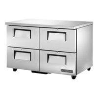 True TUC-48D-4-HC 48 3/8" Undercounter Refrigerator with Four Drawers