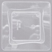 Fineline B6200-CL Tiny Temptations 3" x 3" Tiny Trays Clear Disposable Plastic Tray - 200/Case