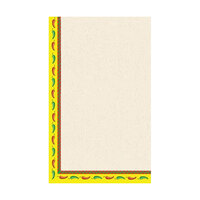 Choice 8 1/2" x 11" Menu Paper - Southwest Themed Mariachi Design Left Insert - 100/Pack