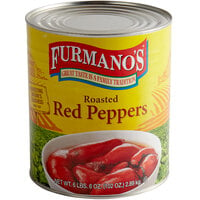 Furmano's #10 Can Roasted Red Peppers - 6/Case
