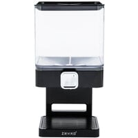 Zevro KCH-06127 Compact Black 17.5 oz. Single Canister Dry Food Dispenser