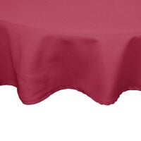 Intedge Round Mauve Hemmed 65/35 Poly/Cotton Blend Cloth Table Cover