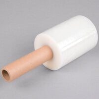 5 inch x 1000' Disposable 80 Gauge Banding Film / Pallet Wrap / Stretch Film Roll