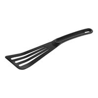 Mercer Culinary M35110BK Hell's Tools® 12" Black High Temperature Slotted Turner / Spatula