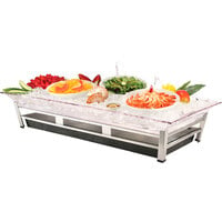 Cal-Mil IP2020-39 Large Ultimate Platinum Ice Housing System with Ice Pan, Water Contaminant Unit, and LED Lighting - 24" x 48" x 10"