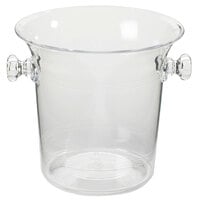 Cal-Mil 694 4.25 Qt. Clear Acrylic Large Ice Bucket / Wine Cooler - 8" x 8 1/2" x 8"