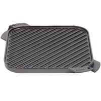 Lodge LSRG3 10 1/2" x 10 1/2" Pre-Seasoned Reversible Cast Iron Griddle and Grill Pan