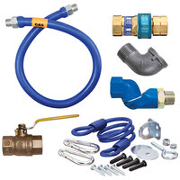 Dormont 1675KITS60 Deluxe SnapFast® 60" Gas Connector Kit with Swivel MAX®, Elbow, and Restraining Cable - 3/4" Diameter