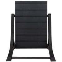 Aarco ROC-6 The Rocker Two Sided Black Letterboard with Stand and Deluxe Character Set - 24" x 36"