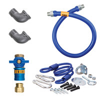 Dormont 1650KITCF24 Deluxe Safety Quik® 24" Gas Connector Kit with Two Elbows and Restraining Cable - 1/2" Diameter