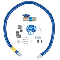 Dormont 1675KITCF60 Deluxe Safety Quik® 60" Gas Connector Kit with Two Elbows and Restraining Cable - 3/4" Diameter
