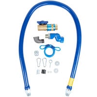 Dormont 1675KITCFS60 Deluxe Safety Quik® 60" Gas Connector Kit with Swivel MAX®, Elbow, and Restraining Cable - 3/4" Diameter