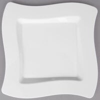 Fineline Wavetrends 106-WH 6 1/2" White Plastic Square Plate - 120/Case