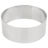 American Metalcraft SR6083 8" x 3" Stainless Steel Round Cake Ring