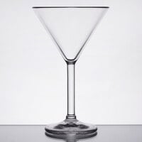 GET SW-1407-1-SAN-CL 10 oz. Customizable SAN Plastic Martini Glass - 24/Case