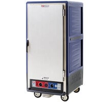 Metro C537-CLFS-U C5 3 Series Insulated Low Wattage 3/4 Size Heated Holding and Proofing Cabinet with Universal Wire Slides and Solid Door - Blue