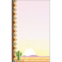 Choice 8 1/2" x 11" Menu Paper - Southwest Themed Cactus Design Left Insert - 100/Pack