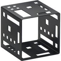 Cal-Mil 1607-9-13 Squared 9" Black Steel Cube Riser