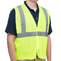 Cordova Lime Class 2 High Visibility Surveyor's Mesh Safety Vest with Hook & Loop Closure