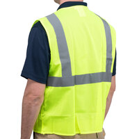 Cordova Lime Class 2 High Visibility Surveyor's Mesh Safety Vest with Hook & Loop Closure - Large
