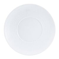 CAC TST-W20 Transitions 11" Bright White Wide Rim Porcelain Plate - 12/Case