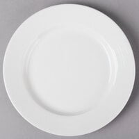 CAC HMY-7 Harmony 7 1/2" Super White Porcelain Plate - 36/Case