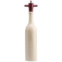 Chef Specialties 16005 Professional Series 14 1/2" Customizable Natural Finish Chateau Wine Bottle Pepper Mill