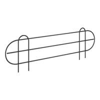 Regency 21 5/8" x 5 15/16" Black Epoxy Wire Shelf Ledge For 24" Wire Shelving