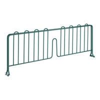 Regency 8" x 24" Green Epoxy Wire Shelf Divider