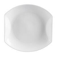 CAC STU-12 Studio 9" x 9 1/2" Bone White Deep Oval Porcelain Platter - 24/Case