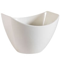 CAC STU-B4 Studio 10 oz. Bone White Porcelain Salad Bowl - 36/Case