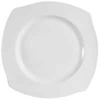 CAC PHA-16 Philadelphia 10 1/2" Super White Porcelain Plate - 12/Case