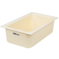 Carlisle CM1100C1402 Coldmaster CoolCheck Full Size White Cold ABS Plastic Food Pan - 6 inch Deep