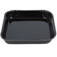 Solut 8" x 8" Bake and Show Black Square Oven Safe Heavy-Duty Corrugated Paperboard Brownie / Cake Pan - 250/Case