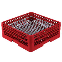 Vollrath PM4806-2 Traex® Plate Crate Red 48 Compartment Plate Rack - Holds 5" to 6" Plates