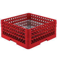 Vollrath PM3208-3 Traex® Plate Crate Red 32 Compartment Plate Rack - Holds 4 3/4" to 7 5/8" Plates