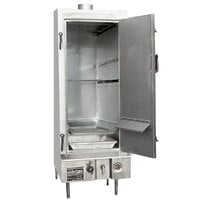 Town SM-24-R-STD Natural Gas Indoor 24" Galvanized Steel Smokehouse with Right Door Hinges - 45,000 BTU