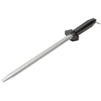 Victorinox 7.8991.17 12" Oval Diamond Knife Sharpening Steel with Black Plastic Handle