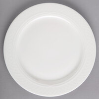 Homer Laughlin by Steelite International HL8796900 Kensington Ameriwhite 10 1/2" Bright White China Plate - 12/Case