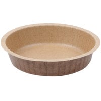 Solut 10 oz. Kraft Paper Baking Cup with Flange and Quick Release Coating - 50/Pack